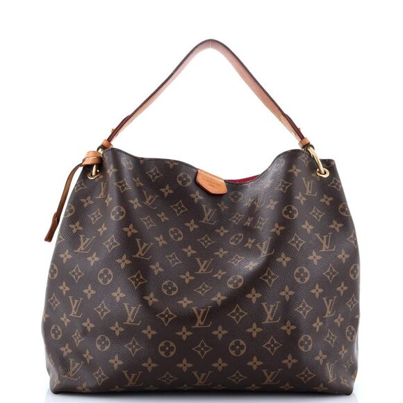 Louis Vuitton Handbags - Louis Vuitton Graceful Handbag Monogram Canvas MM Brown